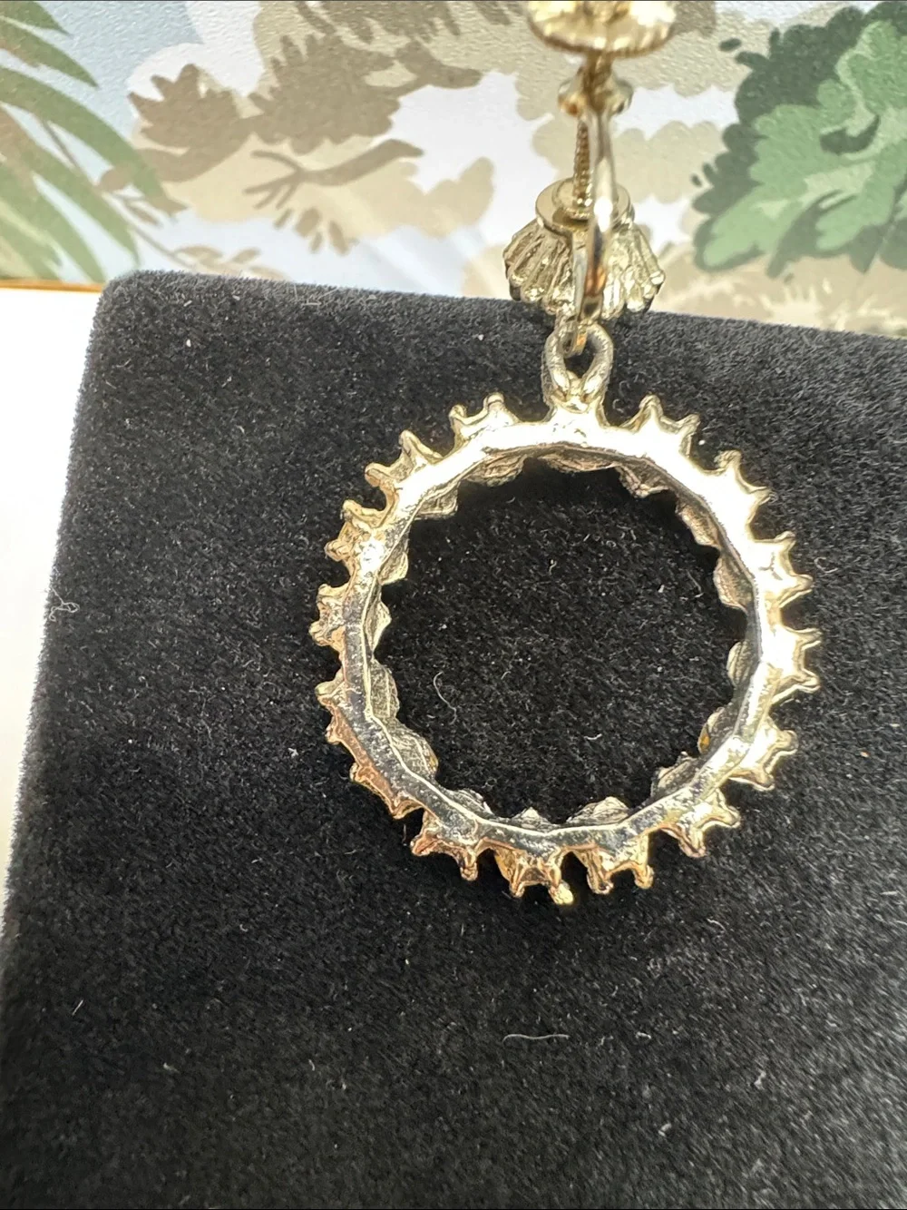 Set of 2 Crystal Vintage  Statement Drop Earrings -  Rhinestone 1950s-60s